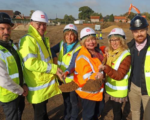 Broadland Housing Little Snoring start on site 1 sm