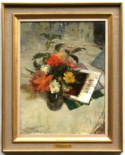 Lot 1460 Dahlias and Zinnias by Edward Seago estimate 18000 20000