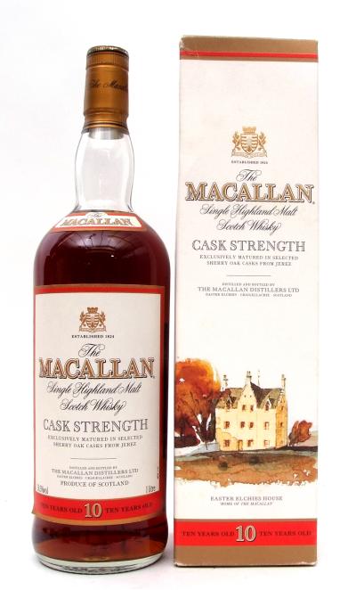 MacAllan Cask Strength 10 year old Single Malt Whisky sold for 620