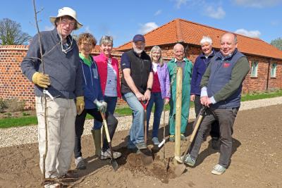 Swanton Novers community orchard planting Apr 2026 1 sm