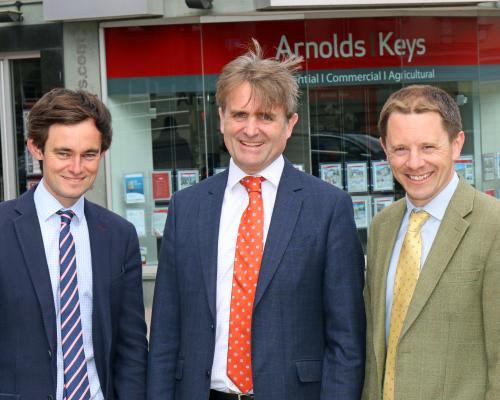 Arnolds Keys managing partner Guy Gowing centre with new equity partners Nick Williams left and Tom Corfield sm