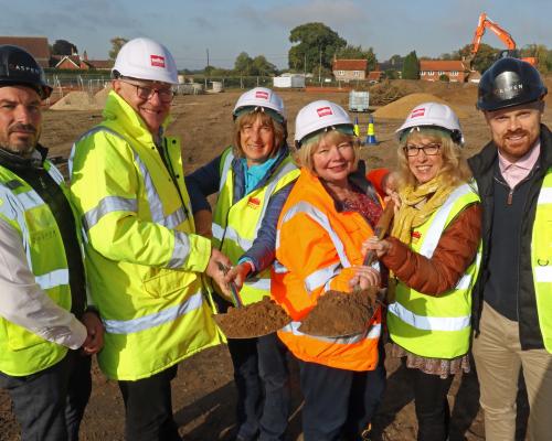 Broadland Housing Little Snoring start on site 1 sm