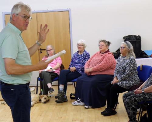 Conductor James Fowler leads a rehearsal of the Vision Norfolk Norwich choir sm