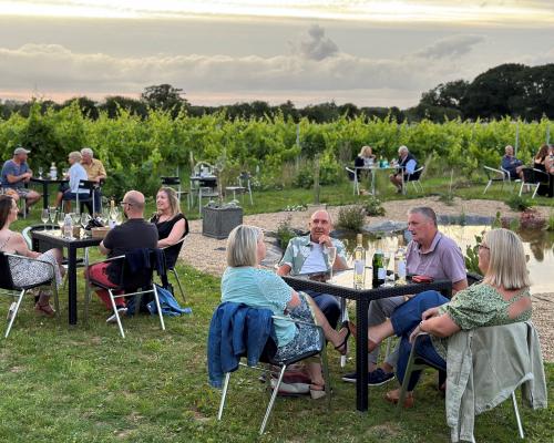 Evening event at Chet Valley Vineyard