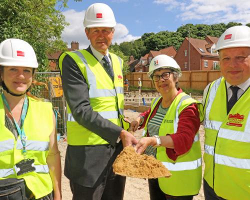 Ketts Hill start on site ceremony sm