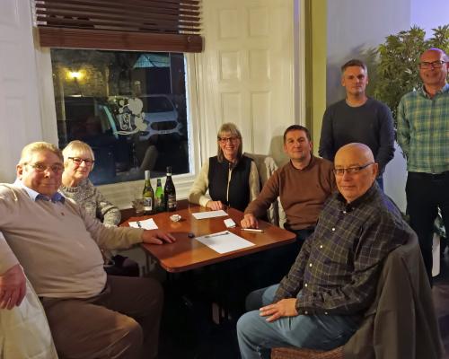 Lovewell Blake Thetford quiz winners The Wooden Tops with Jamie Norton and Colin Chamberlin