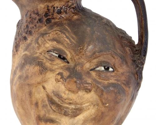 Martinware double sided face jug estimate 1200 1500