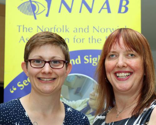 New NNAB volunteers co ordinators Rachael Green left and Penny Parker