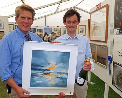 Nick Williams of Arnolds Keys right and RNS Art Exhibition head steward Tom Cringle sm