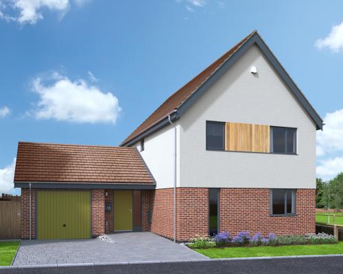 Plot 14 a three bedroom detached house one of those being released