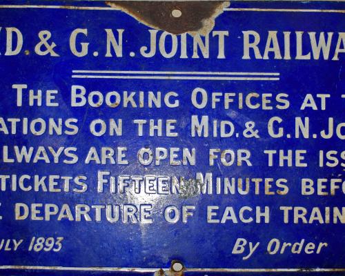 Rare 1893 MGN enamel sign sold for 480