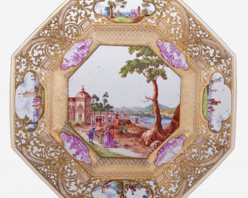 Rare Meissen Christie Miller Service octagonal plate estimate 12000 14000