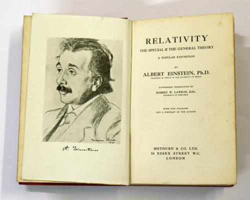 Relativity The Special and General Theory one of three Einstein books being auctioned by Keys