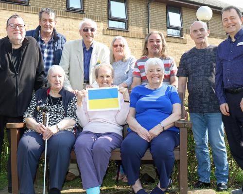 Residents of Woodcote in Hethersett who have raised 900 to help humanitarian aid in Ukraine sm