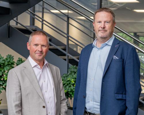 Steven Scarlett of Lovewell Blake left and Steven Clarke of Rogers and Norton