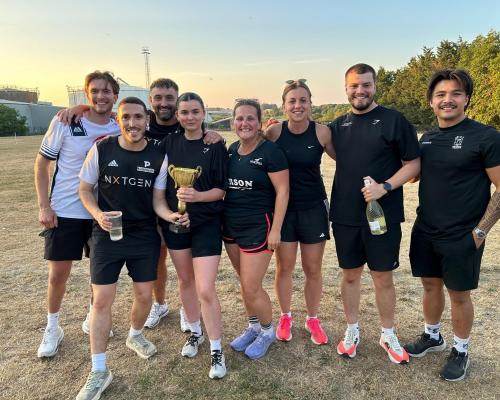 The winning team from NXTGEN Recruitment at the Lovewell Blake Rounders Tournament