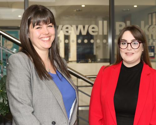 Vicky Webber left and Vickie Sillet of Lovewell Blake sm