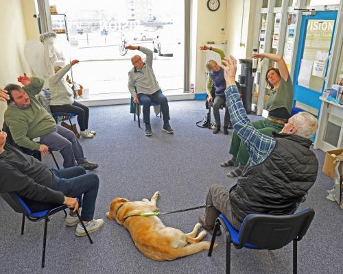 Vision Norfolk Great Yarmouth hub seated yoga sm