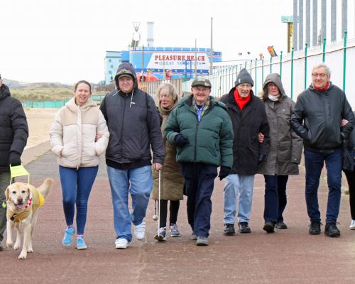 Vision Norfolk seafront walk in Great Yarmouth sm