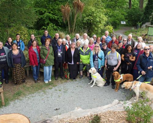 Vision Norfolk volunteers day at Fairhaven Gardens sm