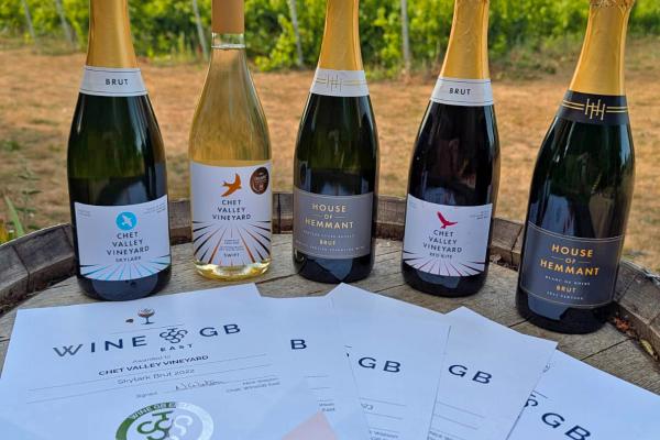 Chet Valley Vineyard WineGB East Awards