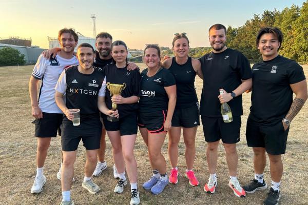 The winning team from NXTGEN Recruitment at the Lovewell Blake Rounders Tournament
