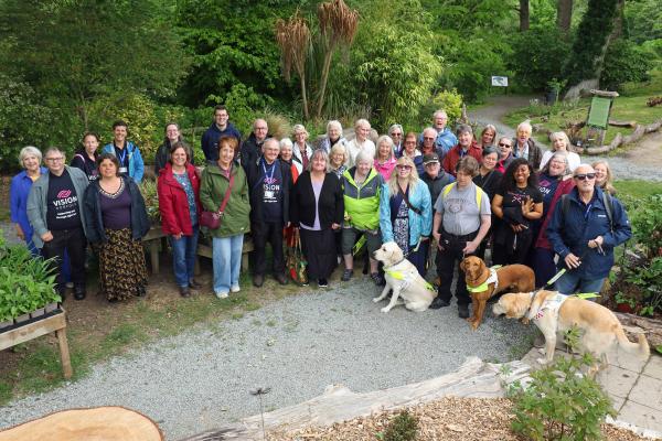 Vision Norfolk volunteers day at Fairhaven Gardens sm