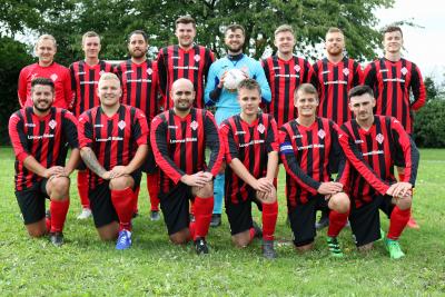 AC Mill Lane first team with coach Steve Hemp back left