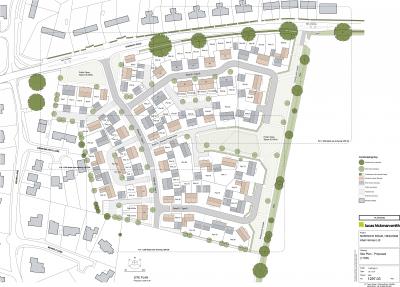 Abel Homes Hingham proposed site plan