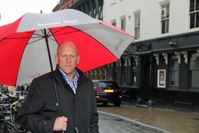 Arnolds Keys partner Craig Knights outside the Norwich premises secured for craft brewery Brewdog