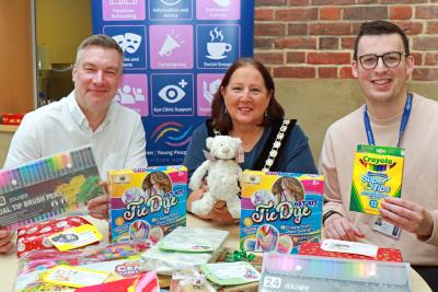 Broadland DC donation to Vision Norfolk sm