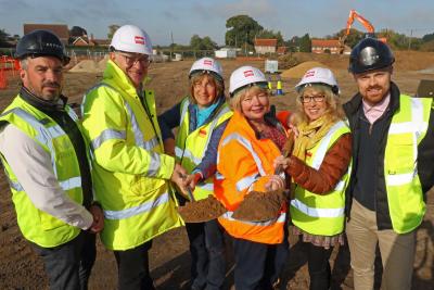 Broadland Housing Little Snoring start on site 1 sm