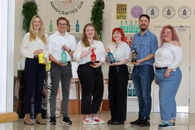 Bullards new gin ambassadors pictured at the firms Chantry Place gin tasting room sm