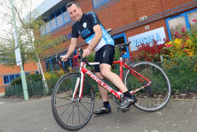 Bury St Edmunds accountant Paul Milton who is riding to Amsterdam for charity