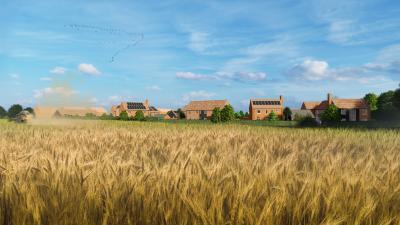 CGI showing how the 19 new homes off Broadgate Close in Northrepps will look