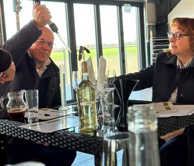 Chet Valley Vineyard blending event