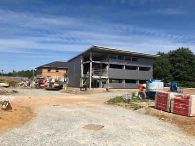 Construction work underway on the site at Beacon Park to be occupied by Pink Office and CTR Services Ltd