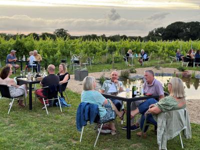 Evening event at Chet Valley Vineyard