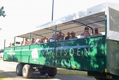 Farmers from Norfolk and Suffolk set out on their tour of Wantisden Hall Farms