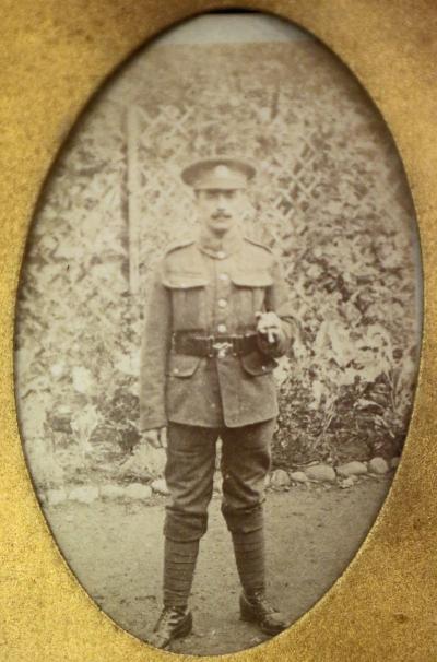 Frank Cooling in his First World War uniform