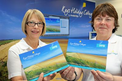 Gayle Baxter left and Louise Hillman of Keys Holiday Cottages with the firms new branding
