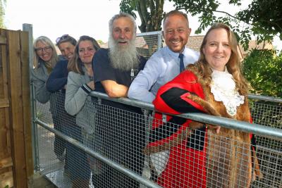 Goose Green bridge handover