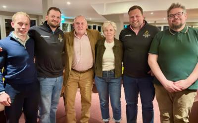 Halesworth Quiz winners Hookers and Maulers from Southwold RFC