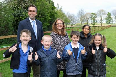 Hingham School fence unveiling