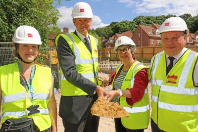 Ketts Hill start on site ceremony sm