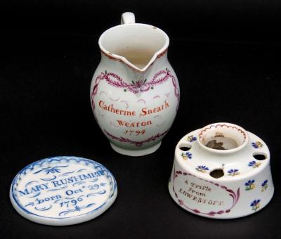 Keys Fine Sale Nov 2017 Lowestoft porcelain pieces