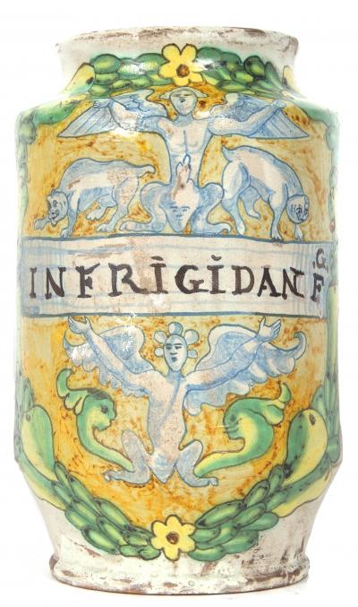 Late 16th century Italian Maiolica jar estimate 1000 1500
