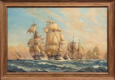 Lot 102 Lt Col Harold Wyllie The Channel Fleet in a Sailing Trial estimate 15000 20000