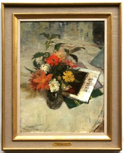 Lot 1460 Dahlias and Zinnias by Edward Seago estimate 18000 20000