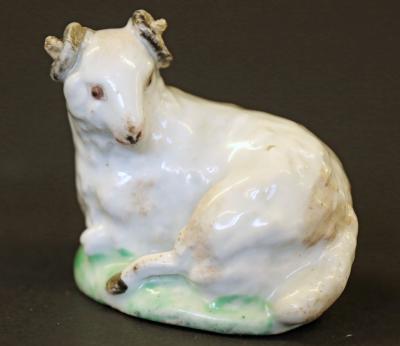 Lot 389 Lowestoft porcelain ram sold for 2100